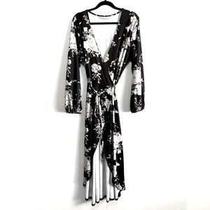 La Bellum By Hillary Scott Floral Print Wrap Dress